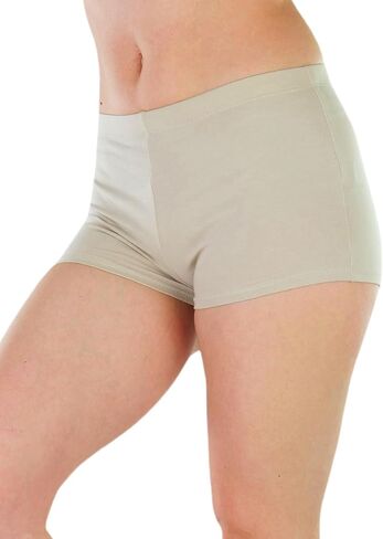 ToBeInStyle Women's Cotton Blend Stretch Active Yoga Shorts in Saudi Arabia
