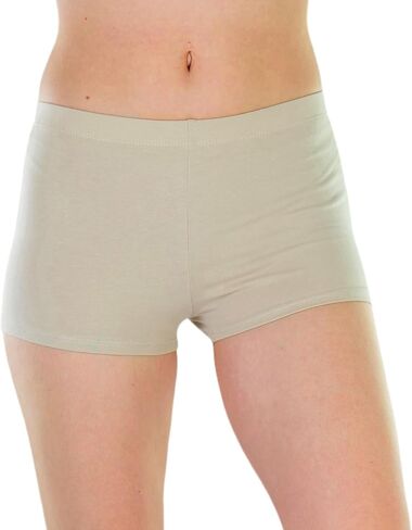 ToBeInStyle Women's Cotton Blend Stretch Active Yoga Shorts in Saudi Arabia