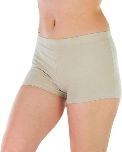 ToBeInStyle Women's Cotton Blend Stretch Active Yoga Shorts in Saudi Arabia