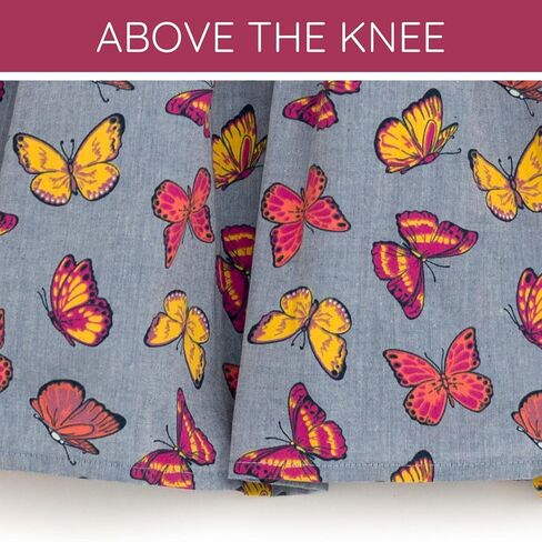 Girls Chambray Sleeveless Button Down Shirt Dress Toddler to Big Kid Sizes (2T - 16) in Kuwait