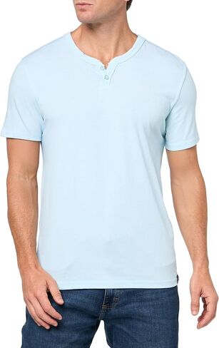 Lucky Brand Men's Venice Burnout Notch Neck Tee in Saudi Arabia