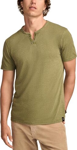 Lucky Brand Men's Venice Burnout Notch Neck Tee in Saudi Arabia