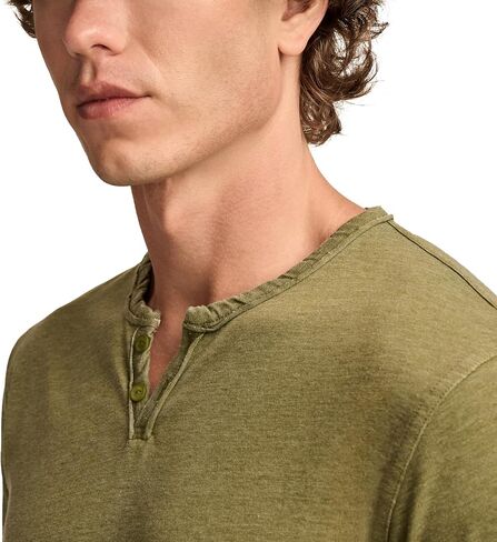 Lucky Brand Men's Venice Burnout Notch Neck Tee in Saudi Arabia
