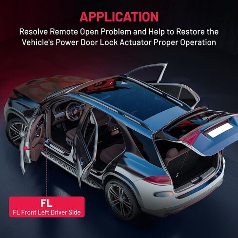 SYERAL Door Latch Lock Actuator FL Front Left Driver Side Latch Motor Compatible with Hyundai Veloster 2012-2017 Replaces 81310-2V000 in Kuwait