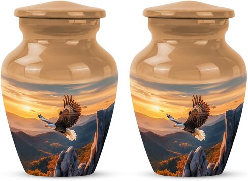 Yatskia Eagle Urn for Ashes Adult Male & Female, Mini Urns for Human Ashes Adult Man & Women, (Pack of 1, 3 Inch) in Saudi Arabia