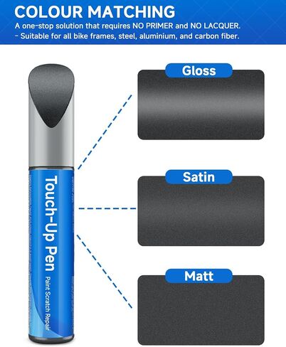 Black Diamond Matte (#484848) Touch Touch Up Paint متوافق مع طلاء الدراجة العملاق بشكل كبير لإطارات الدراجات المخدوشة أو المقطعة in Kuwait