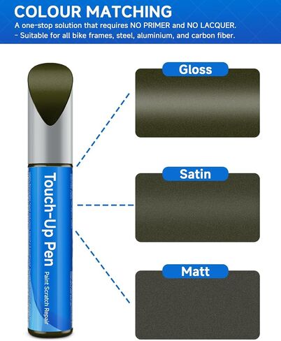 Black Diamond Matte (#484848) Touch Touch Up Paint متوافق مع طلاء الدراجة العملاق بشكل كبير لإطارات الدراجات المخدوشة أو المقطعة in Kuwait
