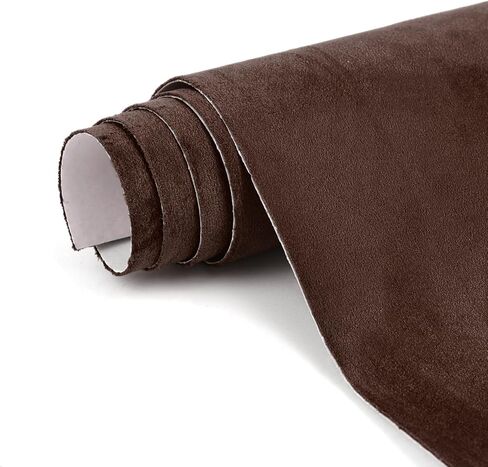 Premium Black Suede Fabric Wrap - 17x70 inch Suede Wrap for Car Interior - Self-Adhesive Microfiber and Synthetic Leather, Stretchable Interior Film for Car and Home Decor in Saudi Arabia