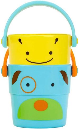 Skip Hop x Sesame Street Baby Bath Toy, Stack & Pour Bath Buckets in Kuwait