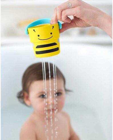 Skip Hop x Sesame Street Baby Bath Toy, Stack & Pour Bath Buckets in Kuwait