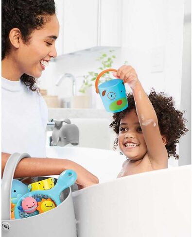 Skip Hop x Sesame Street Baby Bath Toy, Stack & Pour Bath Buckets in Kuwait