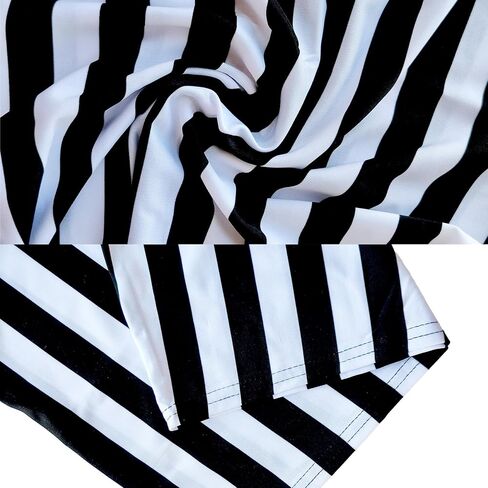 Womens Striped Stretch Midi Pencil Skirt High Waist Knee Length Bodycon in Saudi Arabia
