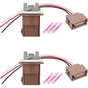Turn Signal Socket and Pigtail Connector Wiring Harness – Compatible with Ford Crown Victoria 2004-2011; Lincoln Mark LT 2006-2008 – Replaces OE 2U5Z13411SA, 645-001, PTC1021, YF1Z13411CA