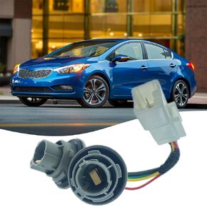 Rear Tail Light Bulb Socket and Wire Harness with Bulbs for Kia Optima 2014 2015 Replace 92451-4C500