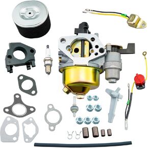 HZ Adjustable Carburetor Kit Insulator Fuel Tube Joint for Honda GX340 GX390 Harbor Freight 389cc 420cc Champion 389cc 420cc 439cc Generac 389cc 420cc Engine Water Pump Pressure Washer Snowblower