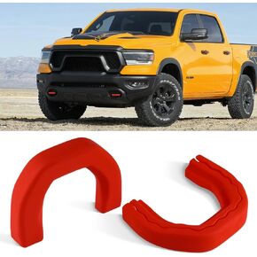 Tow Hook Cover Silicone Protecting Covers Tow Accessories Compatible with RAM 1500 Accessories 2019-2025 (Not Fit for RAM 1500 Classic,Warlock,RAM 2500,RAM 3500) (Red)