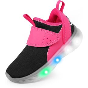 LOUGSIN Boys Girls Light Up Shoes Lightweight Breathable Comfort Tennis Zyteo Walking Running Sneakers for Toddler Little Kids