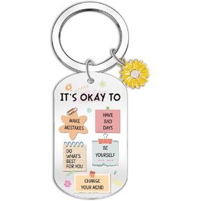 Mental Health Key Gifts Set: Little Reminder Key Chain for Women, Inspirational Keyring in Saudi Arabia