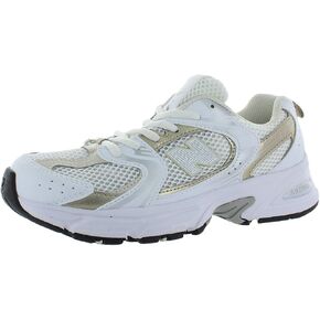 توازن جديد 530 GS Girls Shoes Size 6 ، Color: White/Beige