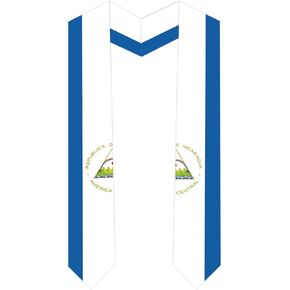 International Students Nicaragua Graduation Stole Nicaragua Country Flag Graduation Sash 5 X 72 Inches