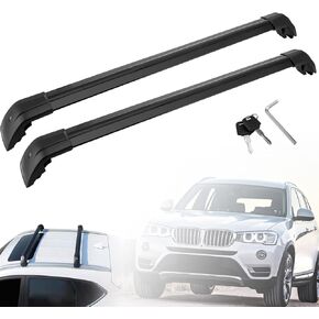 MotorFansClub Cross Bars Fit for BMW X3 F25 2011 2012 2013 2014 2015 2016 2017 2018 Roof Rack Bars Baggage Luggage Rack