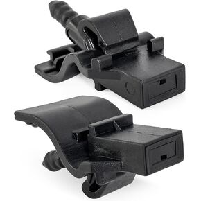 Click&Fit Windshield Washer Nozzles compatible with Ford Ranger from 2015 to 2024 MK3 MK4 PX XL, Everest – Wiper waher sprayers replaces 1902209 EB3B-17666-AA, 2-pcs