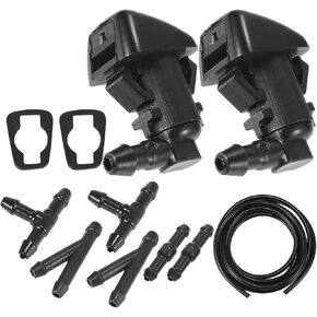 2PCS BT4Z-17603-A WASHEILD WASSHER FOOSLES WIPER STET W/2 متر خرطوم وموصلات متوافقة مع EDGE 2011-2015 متوافق مع Lincoln MKX 2011-2015