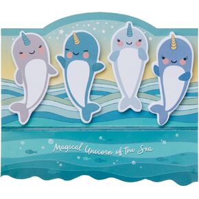 Streamline Imagined Narwhal Sticky Memo Tab Set