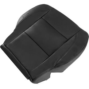 GXARTS Driver Side Bottom Replacement Leather Seat Cover Black Compatible with Nissan Titan Armada 2005 2006 2007 2008 2009 2010 2011 2012 2013 2014 2015