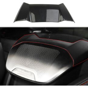 crosselec Carbon Fiber Interior Seats Center Cover Trim for Chevrolet Corvette C8 2020-2025 (for Convertible Model)