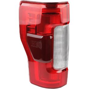 Dasbecan Left Driver Side LED Tail Light Assembly Compatible with Ford F250 F350 F450 Super Duty 2017 2018 2019 Taillight Rear Lamp Replace KC3Z13405B Blind Spot Module Can be Installed