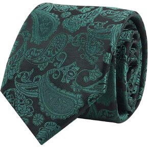 AUSCufflinks Paisley Skinny Ties | مربعات جيب القطن العلاقات والرقبة | علاقات الزفاف
