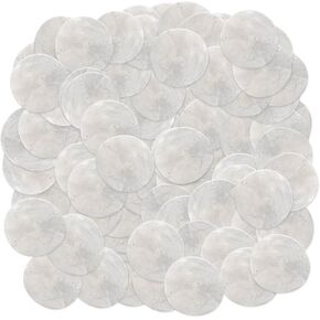 120pcs Premium Natural Capiz Shells with Holes - 2" Round Capiz Shell Decor for Wind Chimes, Jewelry Crafting, Home Decor, DIY Projects, Art Supplies, and Creative Designs