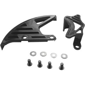 حارس قرص الفرامل الخلفي البلاستيكي و Gariper Guard لـ CR125R CR250R CRF250R CRF450R CRF250X CRF450X CRF250RX CRF450RX CRF450L (أسود)