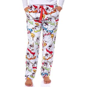 Frosty The Snowman Women's Christmas Tossed Print Sleep Pajama Pants for Adults