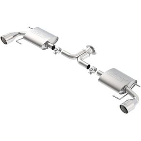 BORLA 11918 Axle-Back Performance Exhaust System for 2014-2018 Mazda 3 2.0L/ 2.5L 4 Cyl. Automatic/Manual Transmission Front Wheel Drive 5 Door Hatchback.