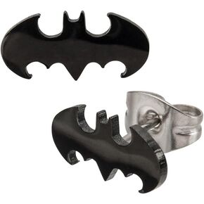 Body Vibe DC Comics Batman Logo Cutout Stainless Steel Stud Earrings