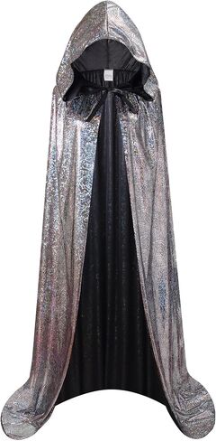 Adult Halloween Hooded Cloak Christmas Party Shiny Cape Cosplay Costumes in Saudi Arabia