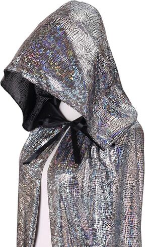 Adult Halloween Hooded Cloak Christmas Party Shiny Cape Cosplay Costumes in Saudi Arabia