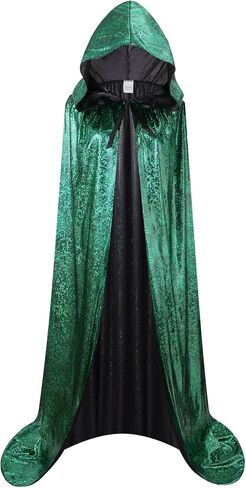 Adult Halloween Hooded Cloak Christmas Party Shiny Cape Cosplay Costumes in Saudi Arabia