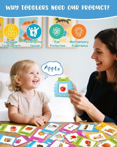 510 كلمة الإسبانية الإنجليزية ثنائية اللغة بطاقات فلاش الحديث، طفل تعلم ألعاب مونتيسوري للأطفال الذين تتراوح أعمارهم بين 1 2 3 4 5 6 سنة ابنة الابن، هدايا عيد ميلاد للبنين الفتيات التوحد التوحد الألعاب الحسية in Kuwait