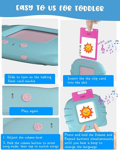 510 كلمة الإسبانية الإنجليزية ثنائية اللغة بطاقات فلاش الحديث، طفل تعلم ألعاب مونتيسوري للأطفال الذين تتراوح أعمارهم بين 1 2 3 4 5 6 سنة ابنة الابن، هدايا عيد ميلاد للبنين الفتيات التوحد التوحد الألعاب الحسية in Kuwait