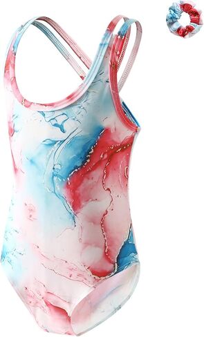 Girls One Piece Swimsuit Cute Crossback Bathing Suits Quick Dry Kids Beach Swimwear 4-12Y in Saudi Arabia