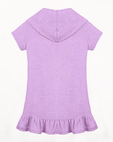 Bsubseach Girls Swimsuit Coverup Terry Zip-Up Bathing Suit Cover Up Ruffle Kids Cute Swimwear in Saudi Arabia