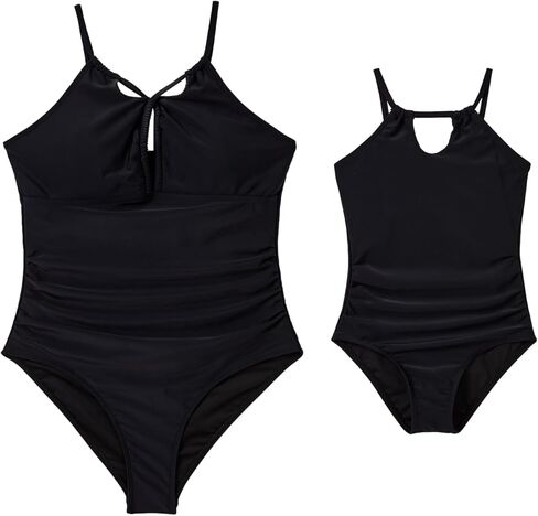 Iffei Mommy وأنا swimsuits قطع البطن السيطرة على قطعة واحدة للسبع بدلة العائلة مطابقة ملابس السباحة على الشاطئ in Saudi Arabia