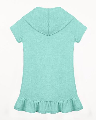 Bsubseach Girls Swimsuit Coverup Terry Zip-Up Bathing Suit Cover Up Ruffle Kids Cute Swimwear in Saudi Arabia