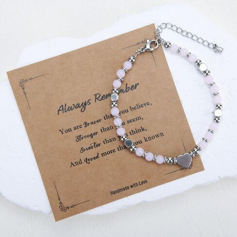 Tiny Beaded Bracelets for Women Teens Inspirational Gift, Bestie Friendship Bracelets for Sister Mom Wife Coworkers Daughter Niece Granddaughter on Graduation Birthday Gifts in Saudi Arabia