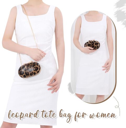 Small Leopard Purse for Women Leopard Evening Tote Bag Cheetah Print Purse Handbag with Chain for Wedding Party in Saudi Arabia