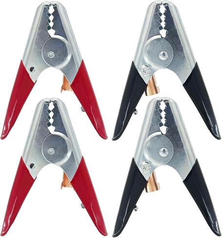Ampper Replacement Jumper Cable Clamps, 1100A Heavy Duty Car Battery Clamp Ends for Jumper Cables, Jump Starter, Charging and Testing (1 Pair) in Saudi Arabia