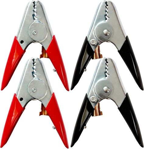 Ampper Replacement Jumper Cable Clamps, 1100A Heavy Duty Car Battery Clamp Ends for Jumper Cables, Jump Starter, Charging and Testing (1 Pair) in Saudi Arabia
